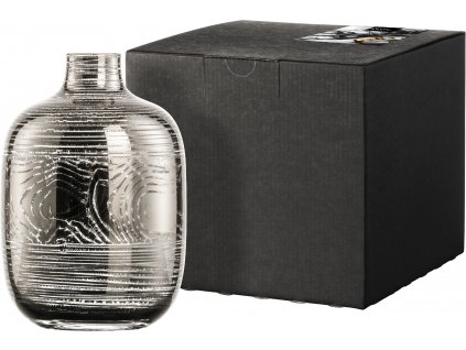 62396 4 eisch goldleaf vaza 17 cm platinova