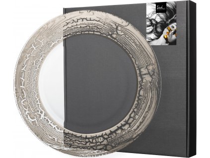 62399 8 eisch goldleaf podnos 32 cm platinovy