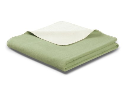 Biederlack Green Mood Mint–Ecru Deka 150 × 200 cm „Duo Cotton“