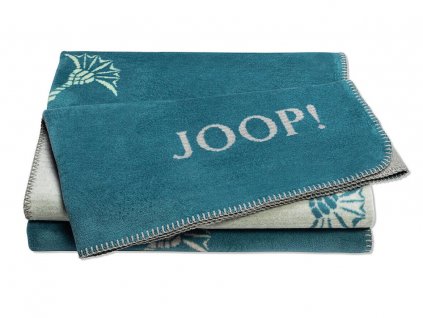 Biederlack JOOP! Faded Cornflower Aqua pléd 150 x 200 cm