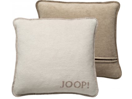 Biederlack JOOP! Melange Doubleface Natur-Sand polštář 50 x 50 cm