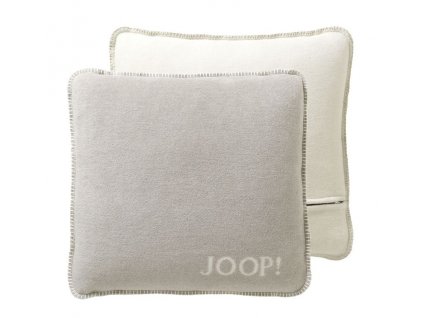 JOOP! Uni Doubleface Feder-Ecru polštář 50 x 50 cm