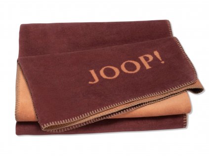 Biederlack JOOP! Uni Doubleface Granat-Kupfer pléd 150 x 200 cm