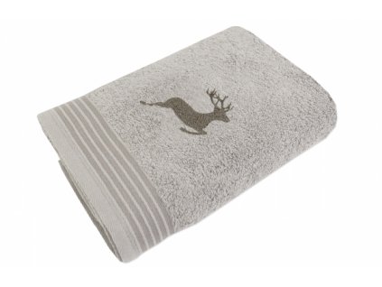 Framsohn Hirsch Stick Oxford Tan ručníky (Výška cm 100, Šířka cm 50)