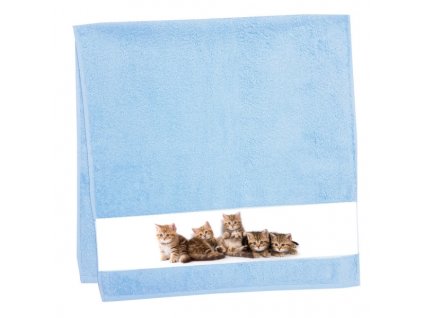 Framsohn Katzen Aqua ručníky (Výška cm 100, Šířka cm 50)