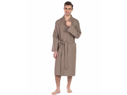 Framsohn Taupe unisex kimono župan (Velikost L)