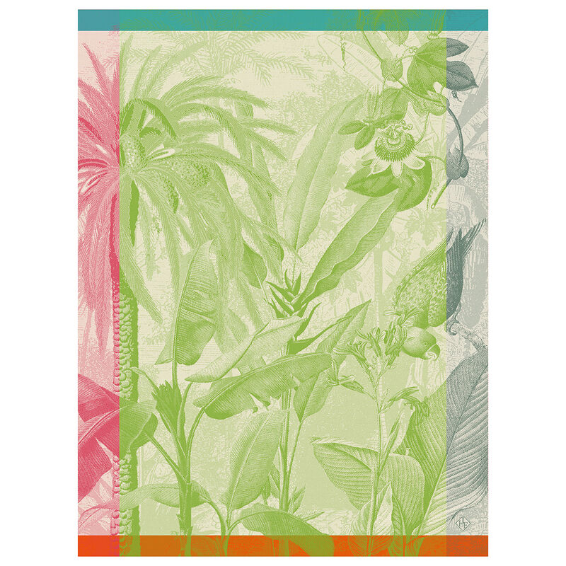 LE JACQUARD FRANÇAIS Le Jacquard Francais ÉQUATEUR Utěrka 80 x 60 cm Zelená