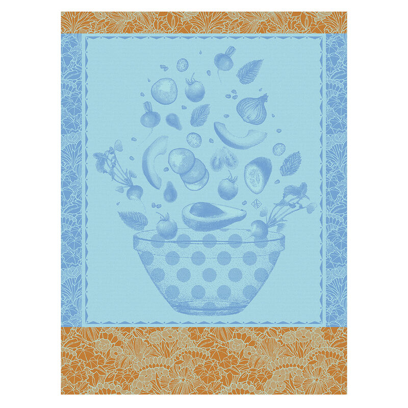 LE JACQUARD FRANÇAIS Le Jacquard Francais SALADE D'ÉTÉ Utěrka 80 x 60 cm Modrá