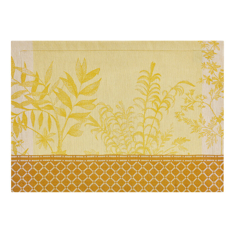 LE JACQUARD FRANÇAIS Le Jacquard Francais JARDIN D'EDEN Prostírání 50 x 36 cm Žluté
