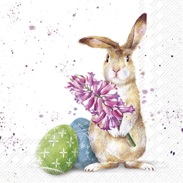 IHR SPLASHY BUNNY velké ubrousky 33x33 cm