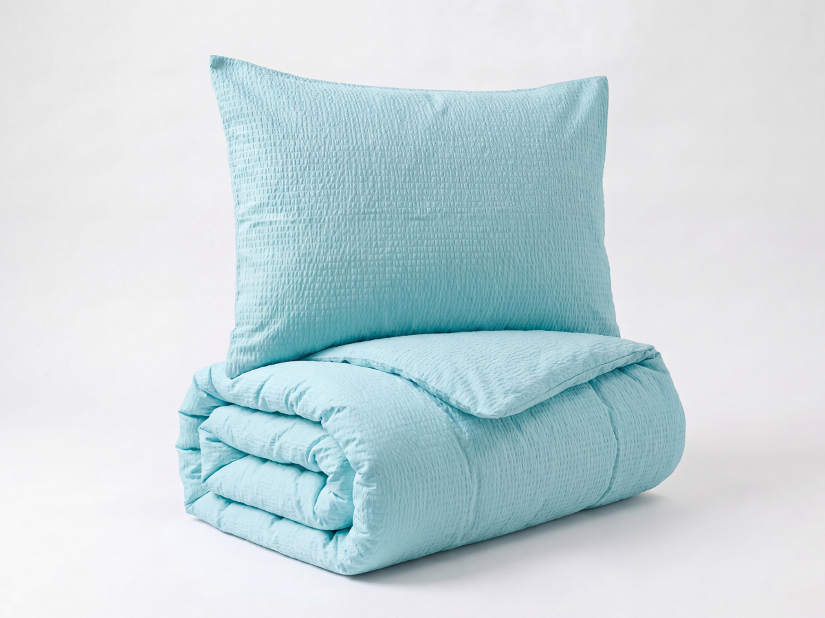 Brotex Francouzské povlečení krep UNI 240x220, 70x90cm mint
