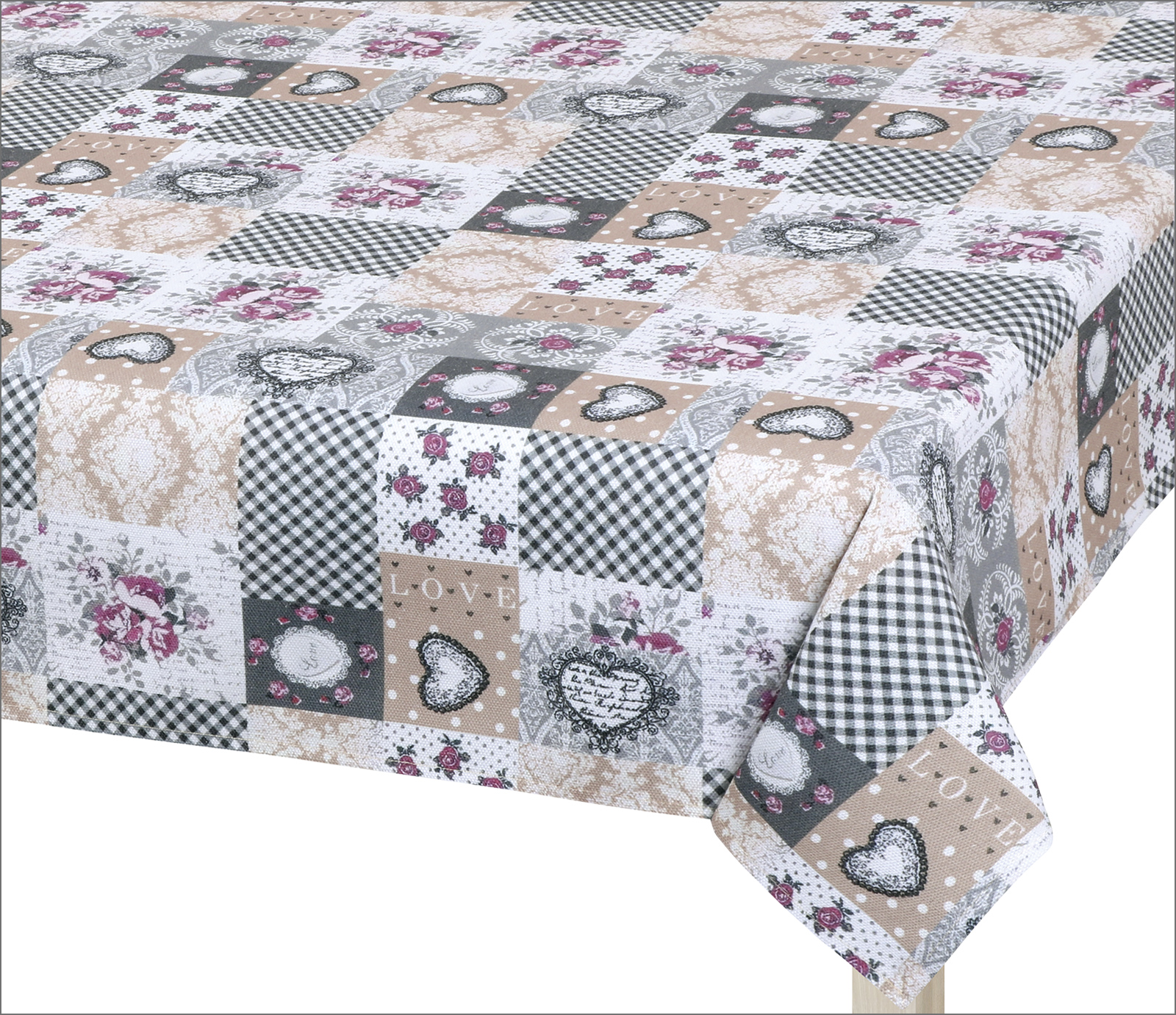 Brotex Ubrus patchwork love Rozměr: 140x200