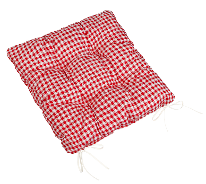 Brotex Sedák prošívaný 40x40 cm kostička červená