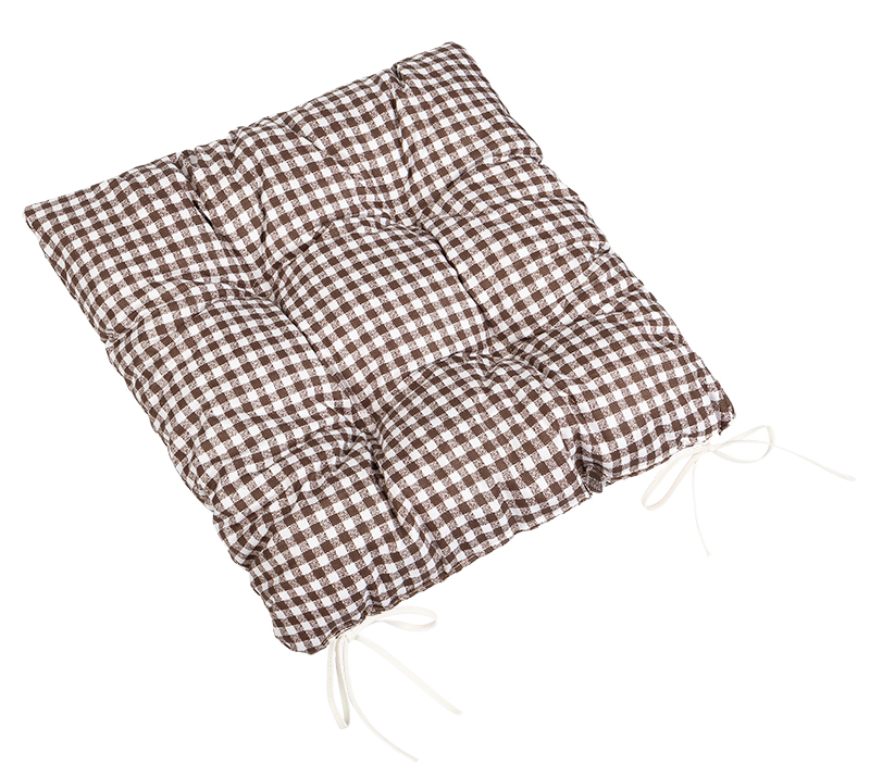 Brotex Sedák prošívaný 40x40 cm kostička hnědá