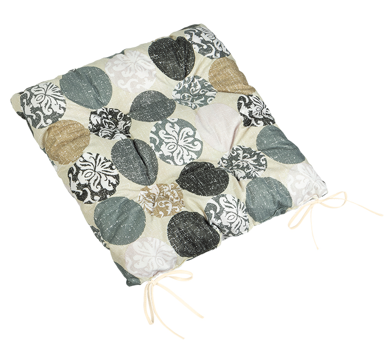 Brotex Sedák prošívaný 40x40 cm koule šedé