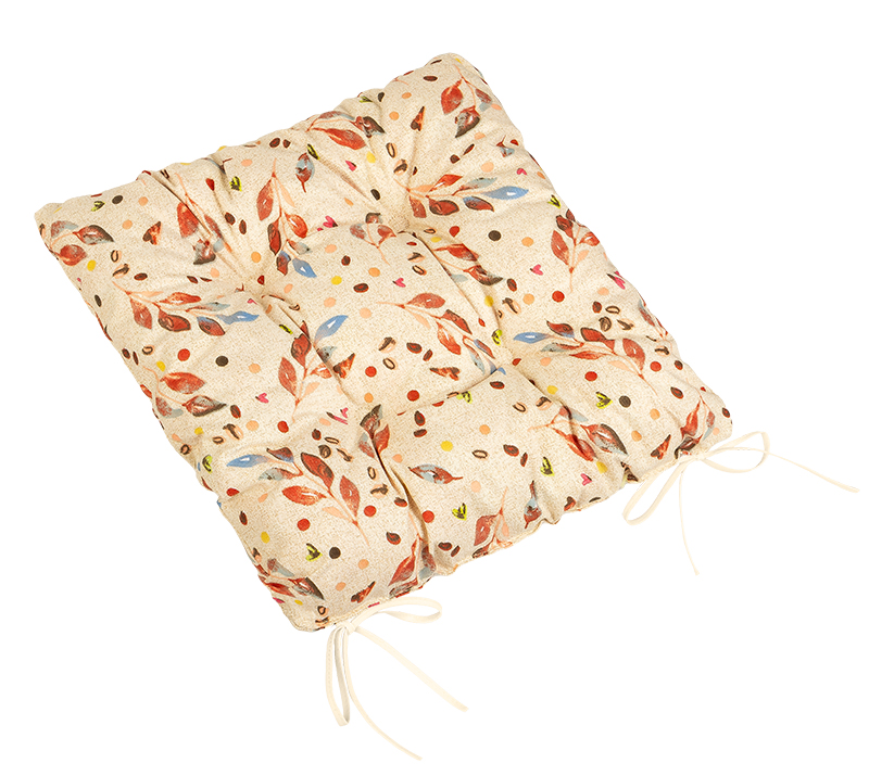 Levně Brotex Sedák prošívaný 40x40 cm lístečky barevné