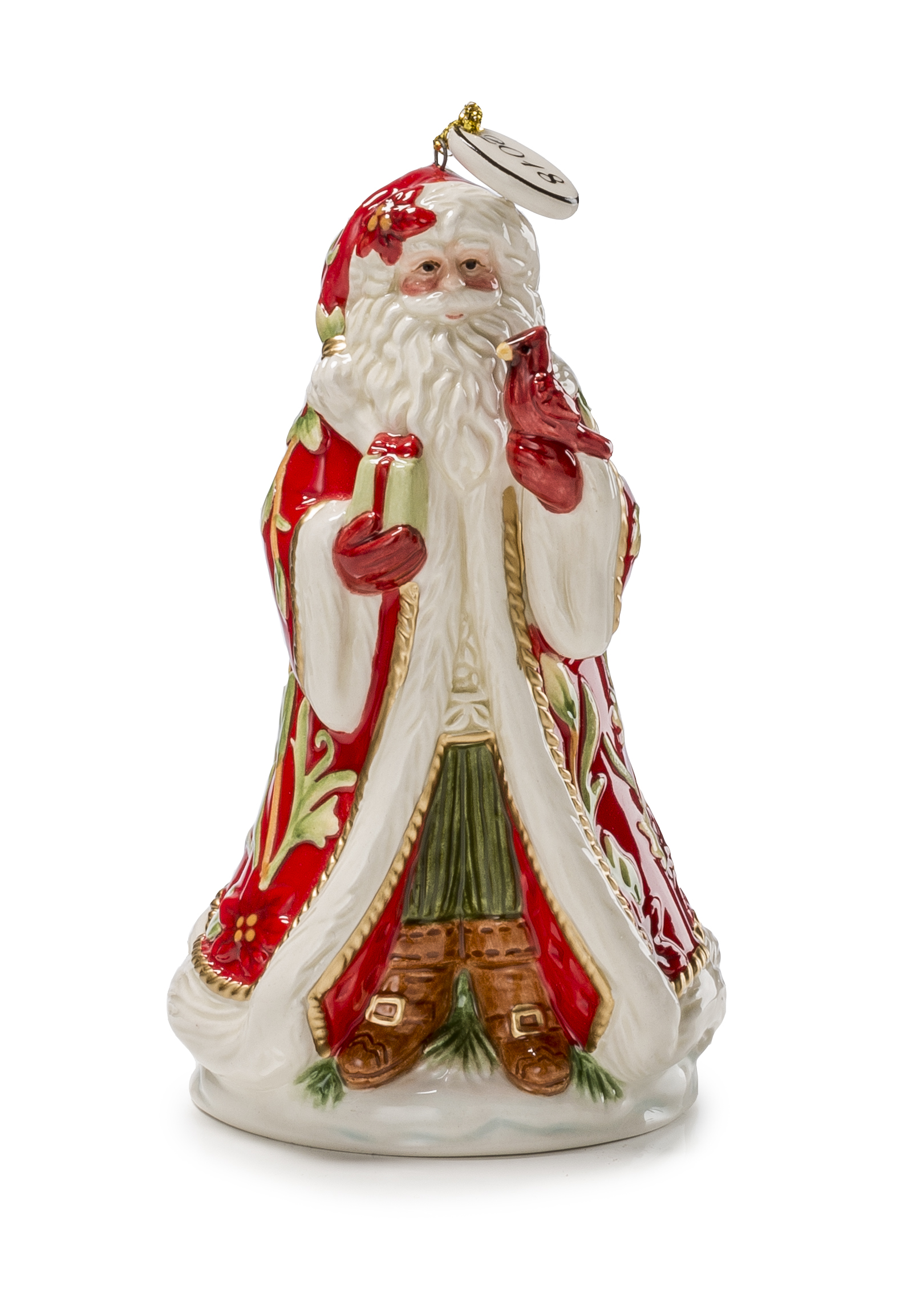 Goebel Fitz & Floyd Zvonek Santa 13 cm