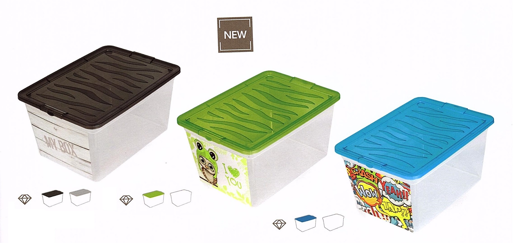 Branq Plastový kontejner s víkem Z-BOX 15l