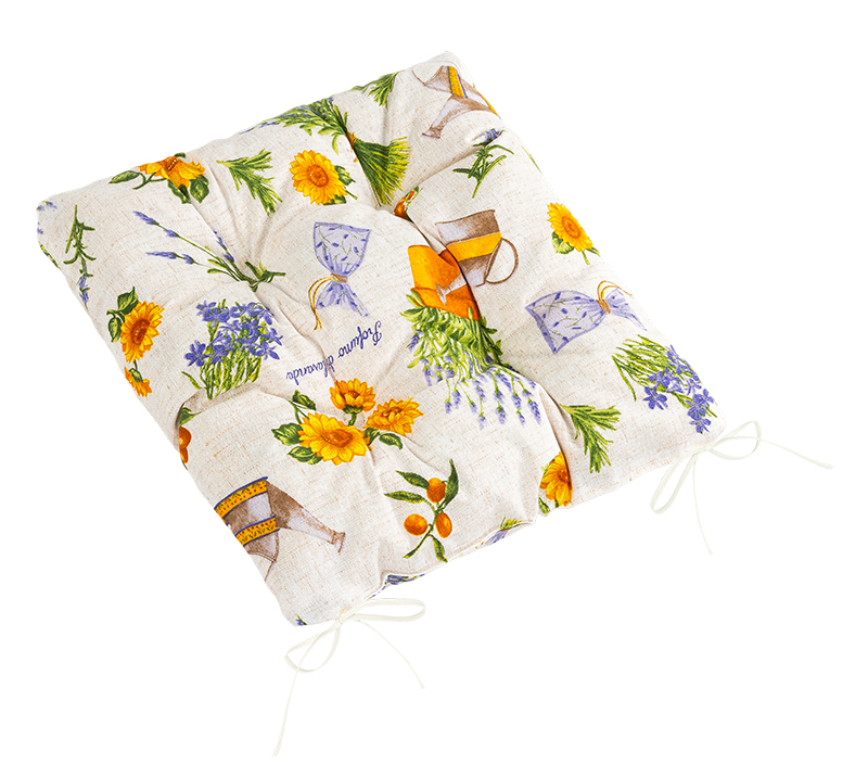 Brotex Sedák prošívaný 40x40 cm levandule s konvičkou