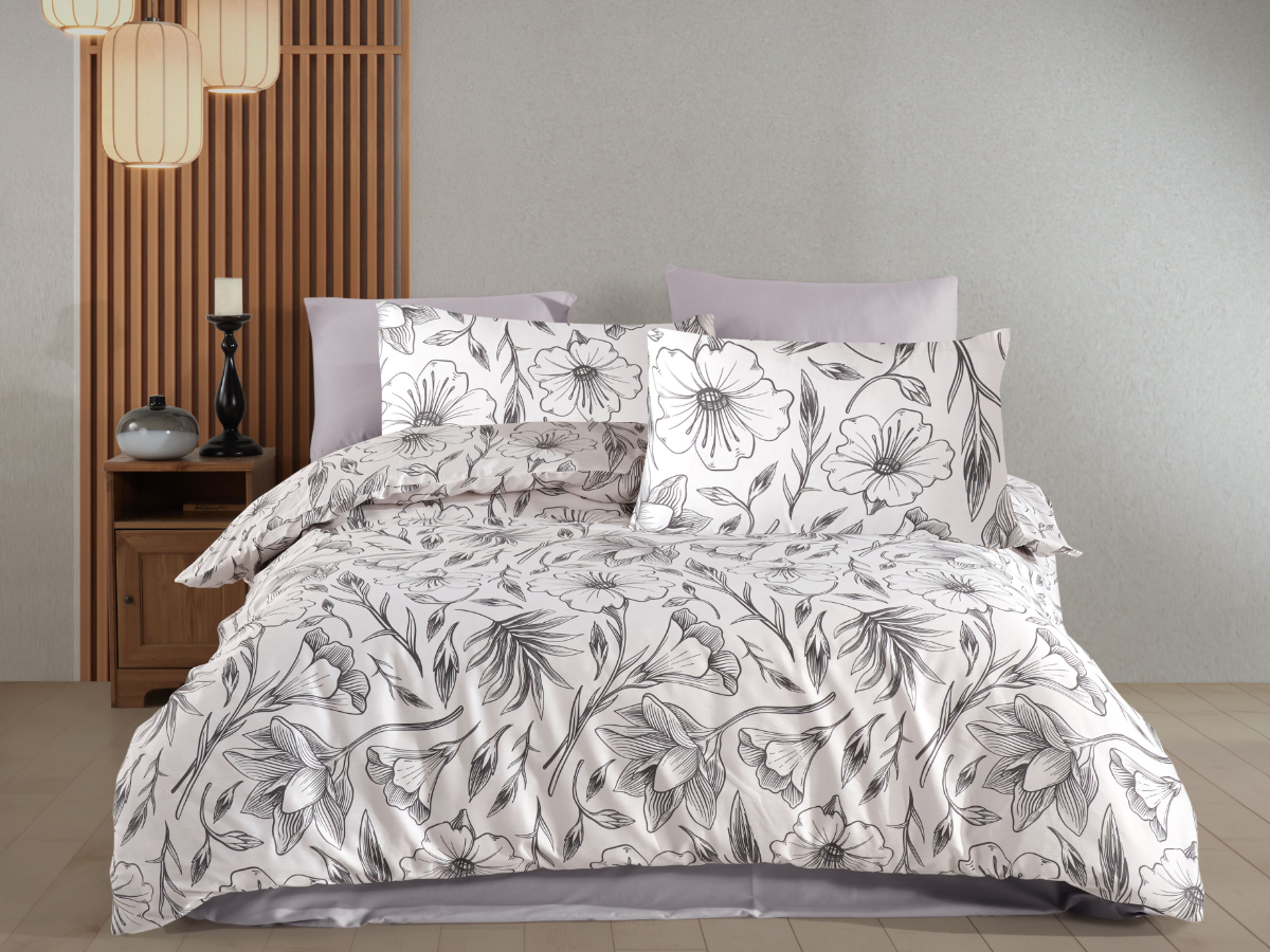 Brotex Francouzské povlečení Satén 240x220, 70x90cm Amanda white