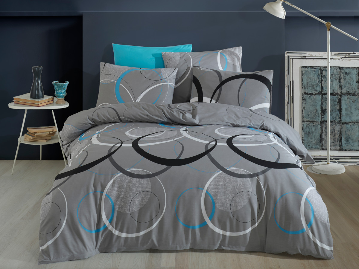 Brotex Povlečení francouzské bavlna 220x220,70x90 Toronto bluegrey