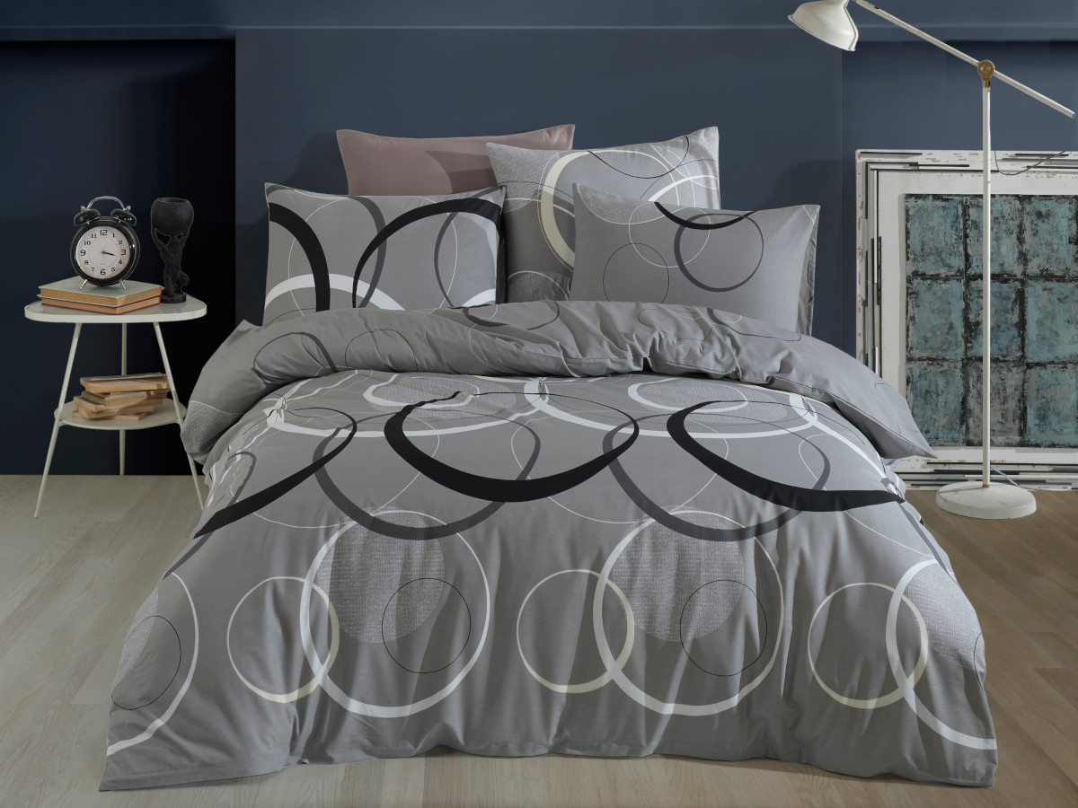 Brotex Povlečení francouzské bavlna 220x220,70x90 Toronto grey