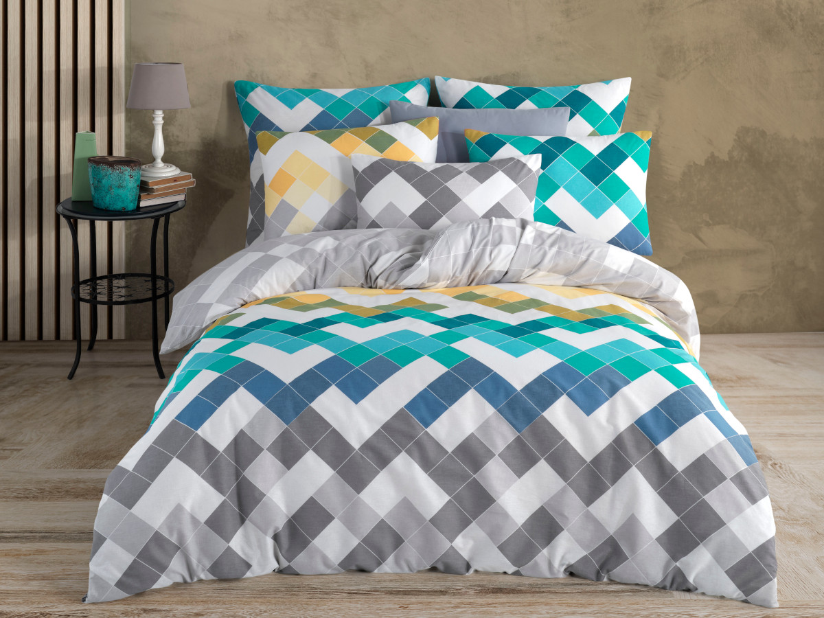 Brotex Povlečení francouzské bavlna 240x220,70x90 Siesta green