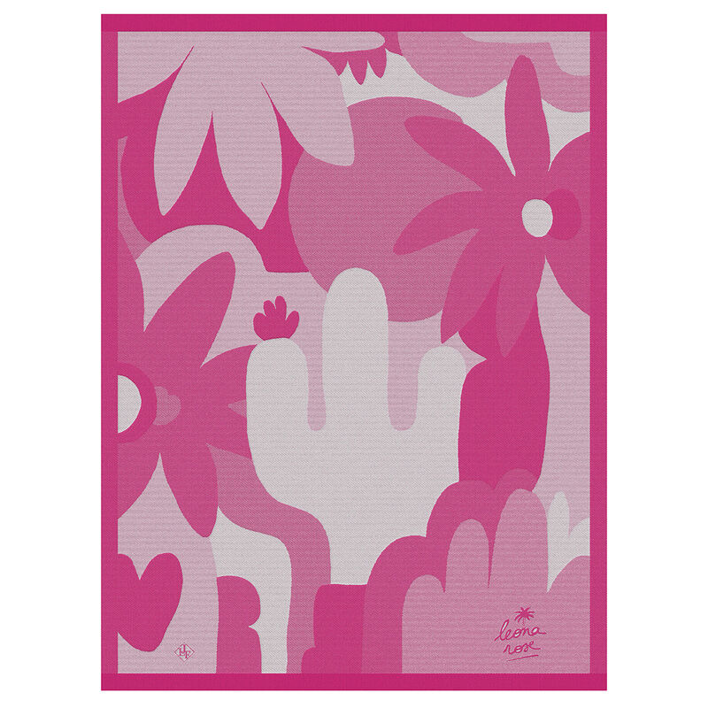 LE JACQUARD FRANÇAIS Le Jacquard Francais Octobre Rose Utěrka 80 x 60 cm Růžová