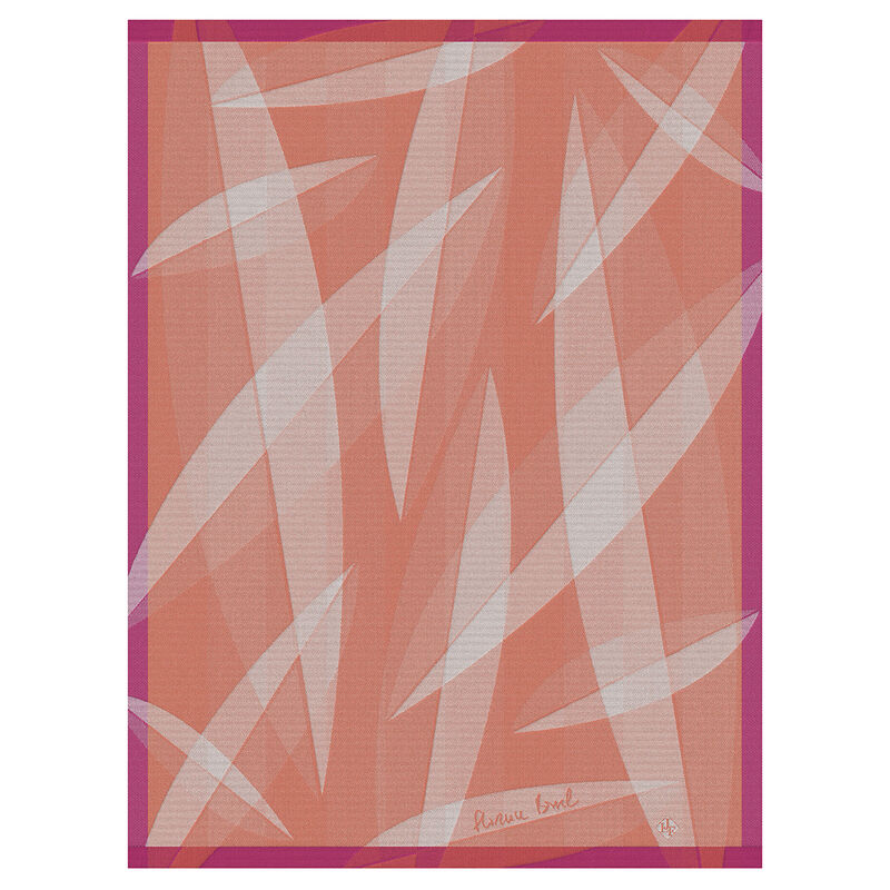 LE JACQUARD FRANÇAIS Le Jacquard Francais Octobre Rose Utěrka 80 x 60 cm Oranžová