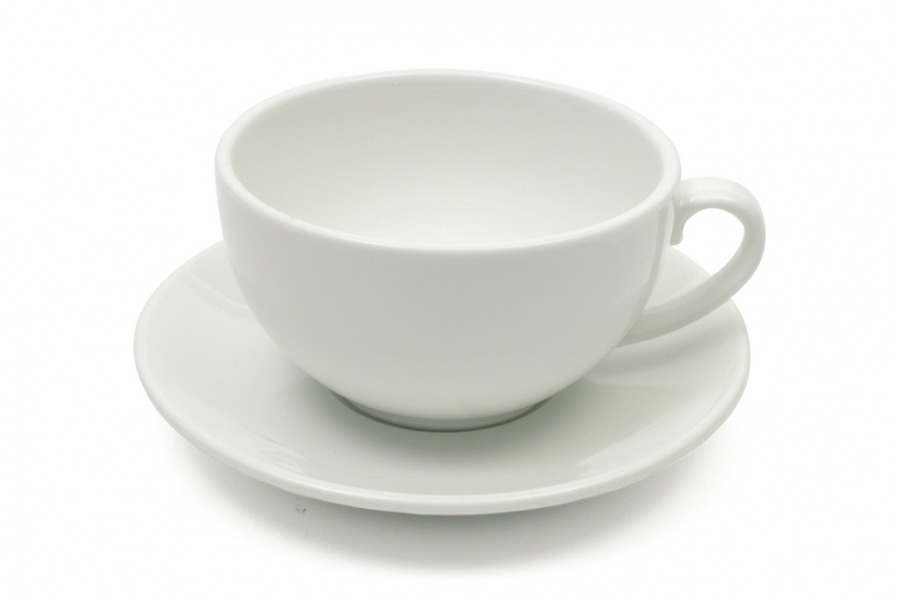 Maxwell and Williams White Basic Coupe šálek s podšálkem na capuccino