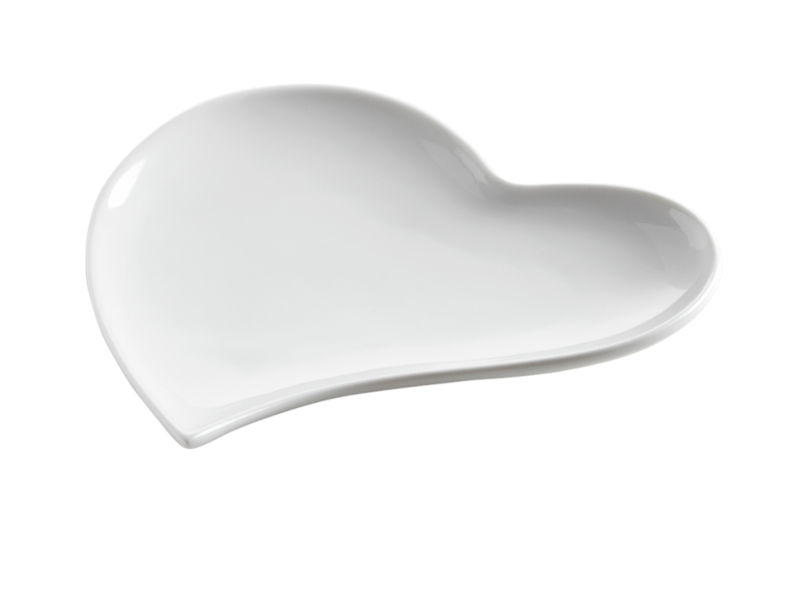 Maxwell and Williams White Basic Coupe Srdcový talíř