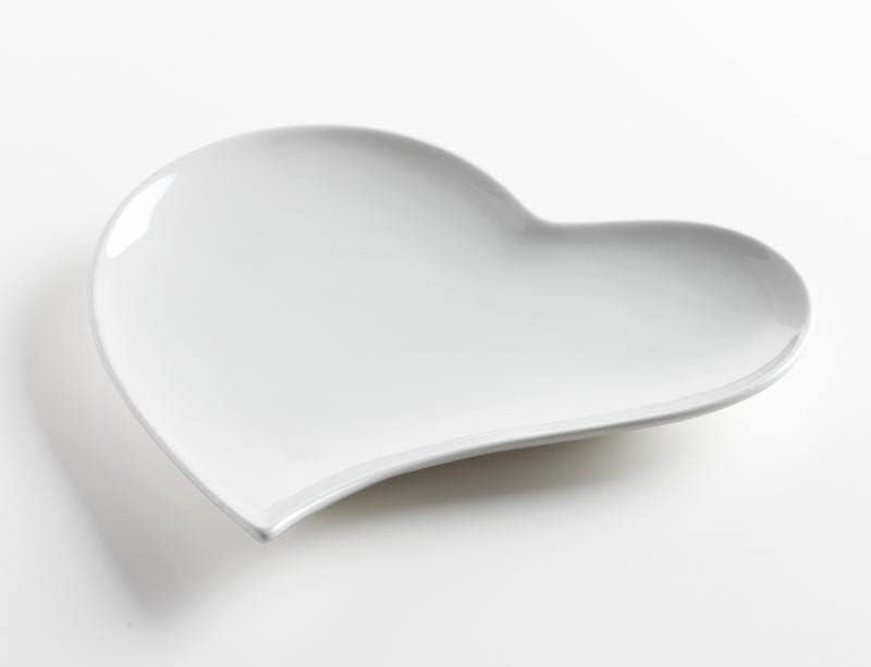 Maxwell and Williams White Basic Coupe Srdcový talíř