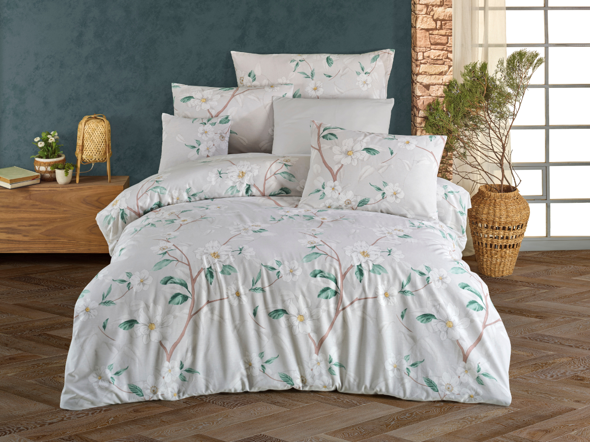 Brotex Povlečení francouzské bavlna 200x200,70x90 Saly green