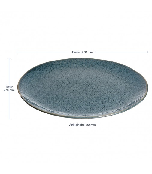 Leonardo MATERA Keramický talíř 27 cm modrý