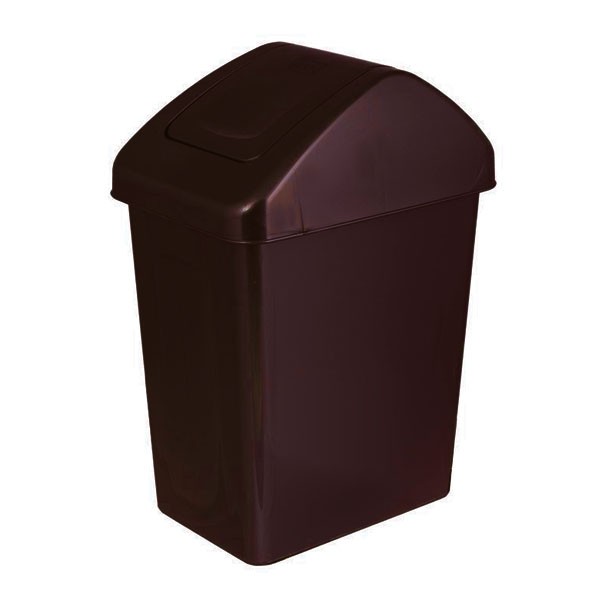 Branq Odpadkový koš s výklopným víkem 25l - hnědý