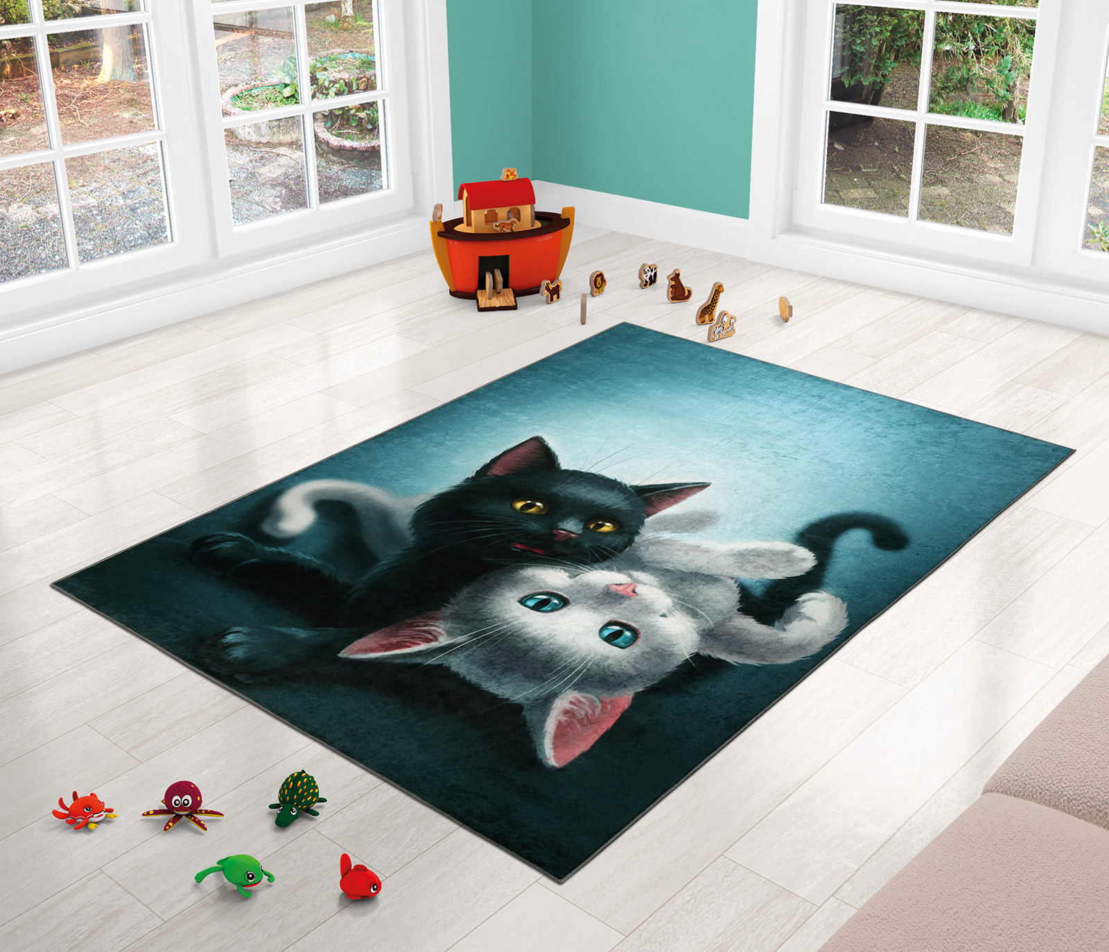 Brotex Dětský kobereček 100x150 cm kočičky