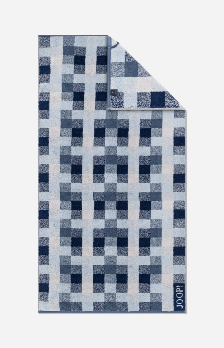 JOOP! VIBE Ručníky modré karo Rozměr: Ručník 50 x 100 cm