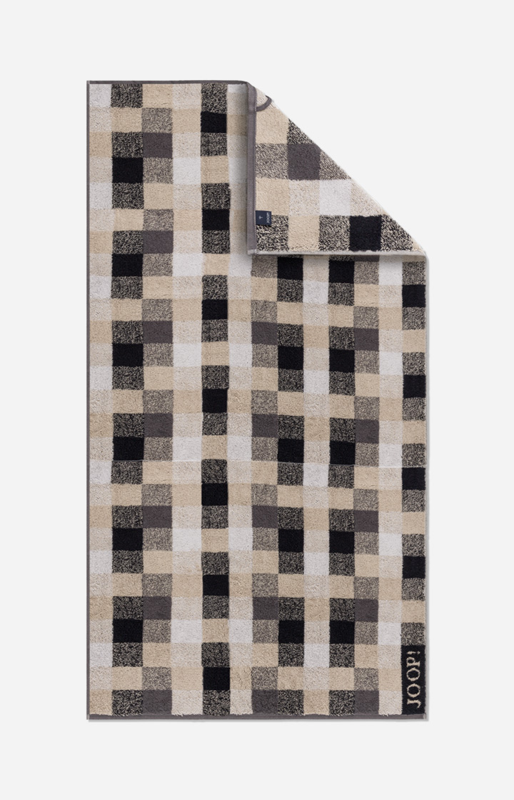JOOP! VIBE Ručníky hnědé karo Rozměr: Ručník 50 x 100 cm
