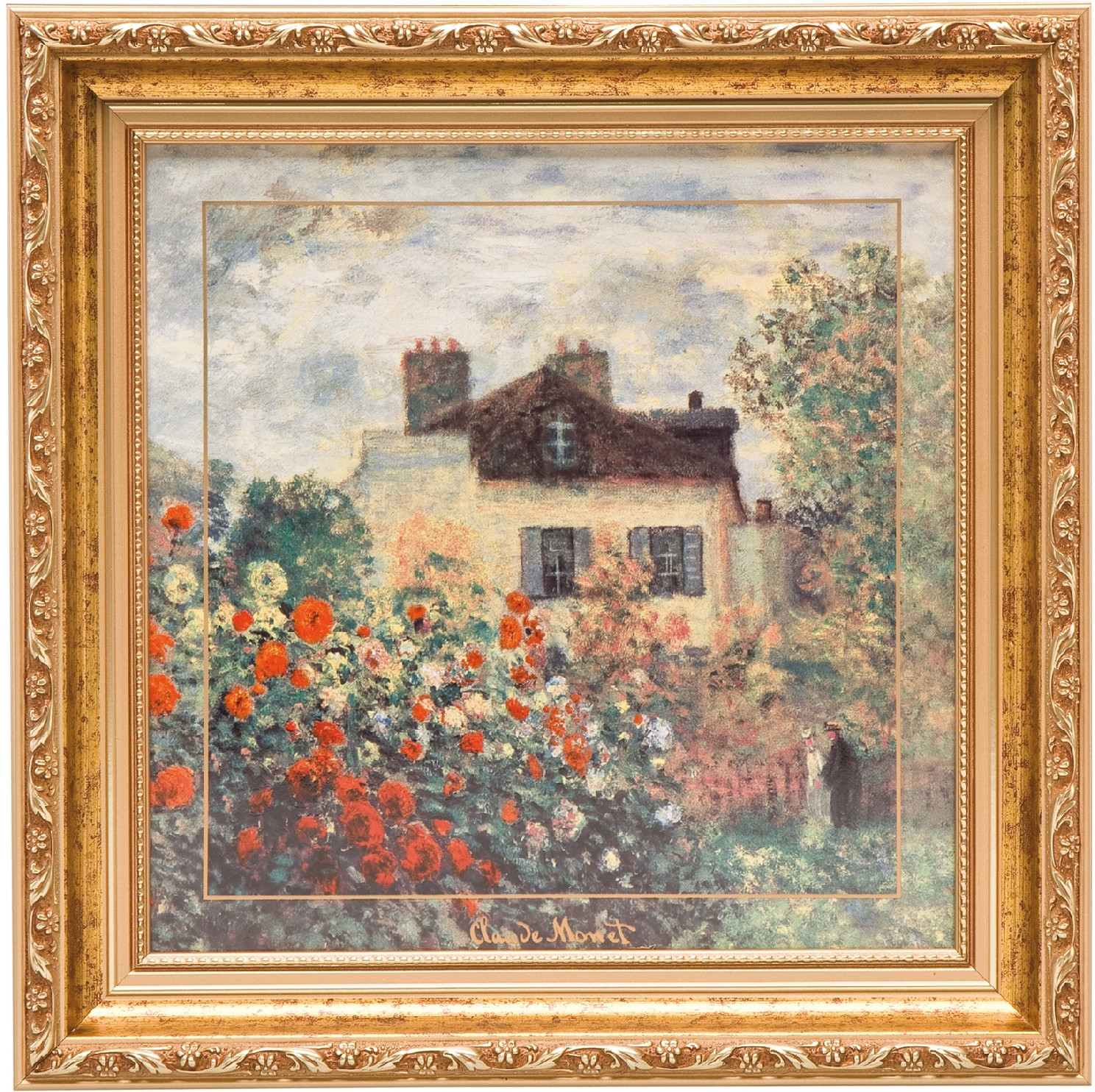 Goebel Monet Obraz Umělcův dům 31 x31 cm