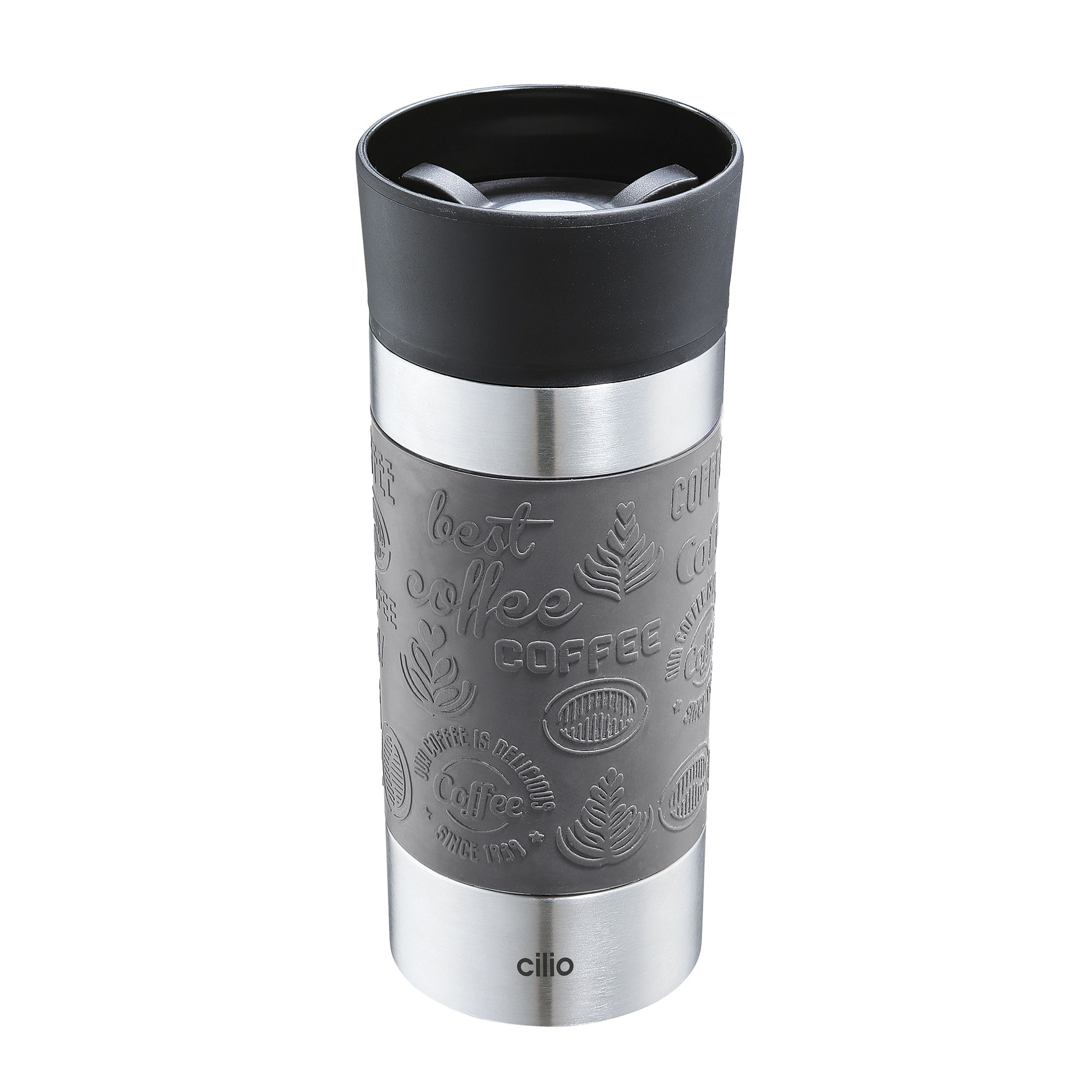 Cilio Termo hrnek VIAGGIO, 360 ml, šedá