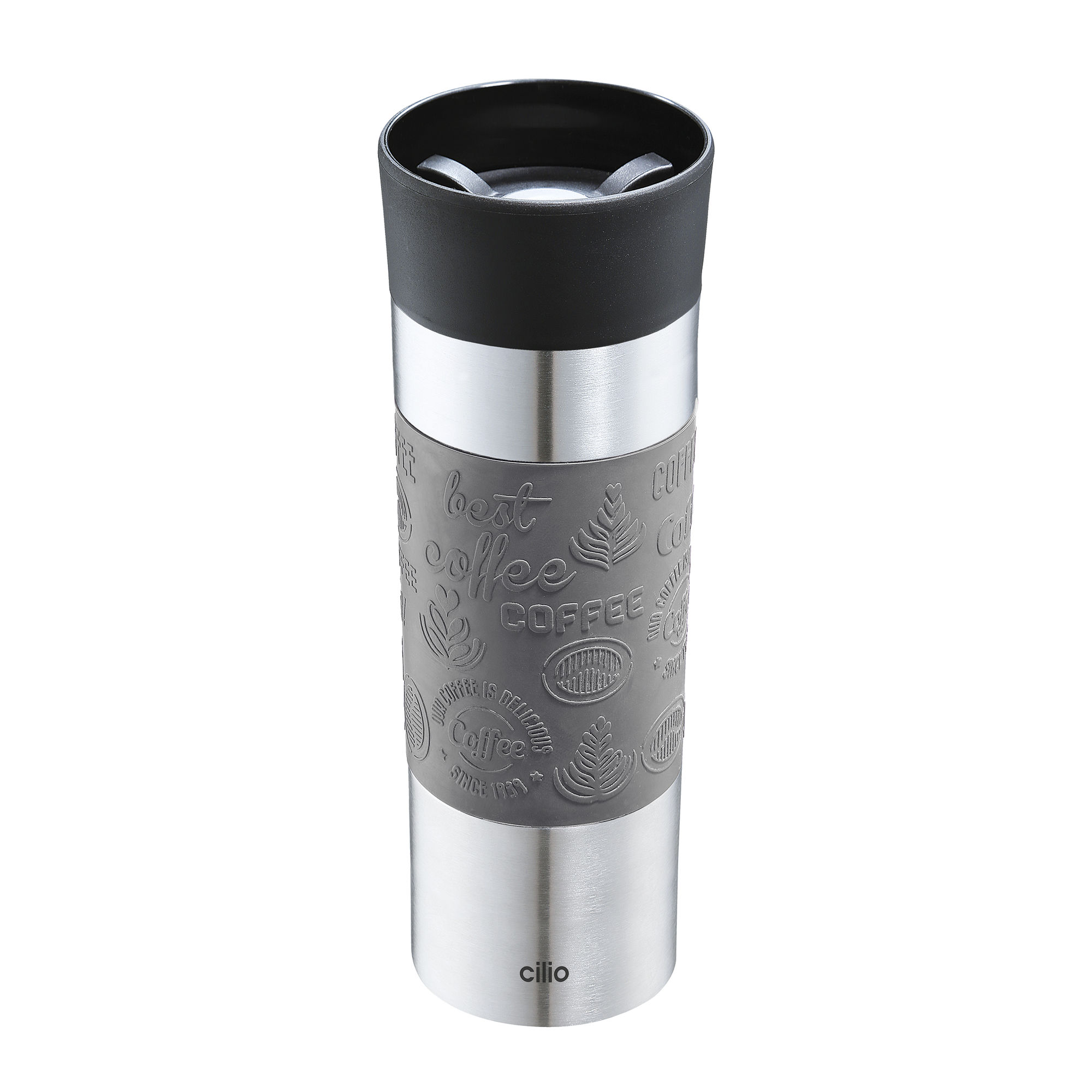 Cilio Termo hrnek VIAGGIO, 500 ml, šedá