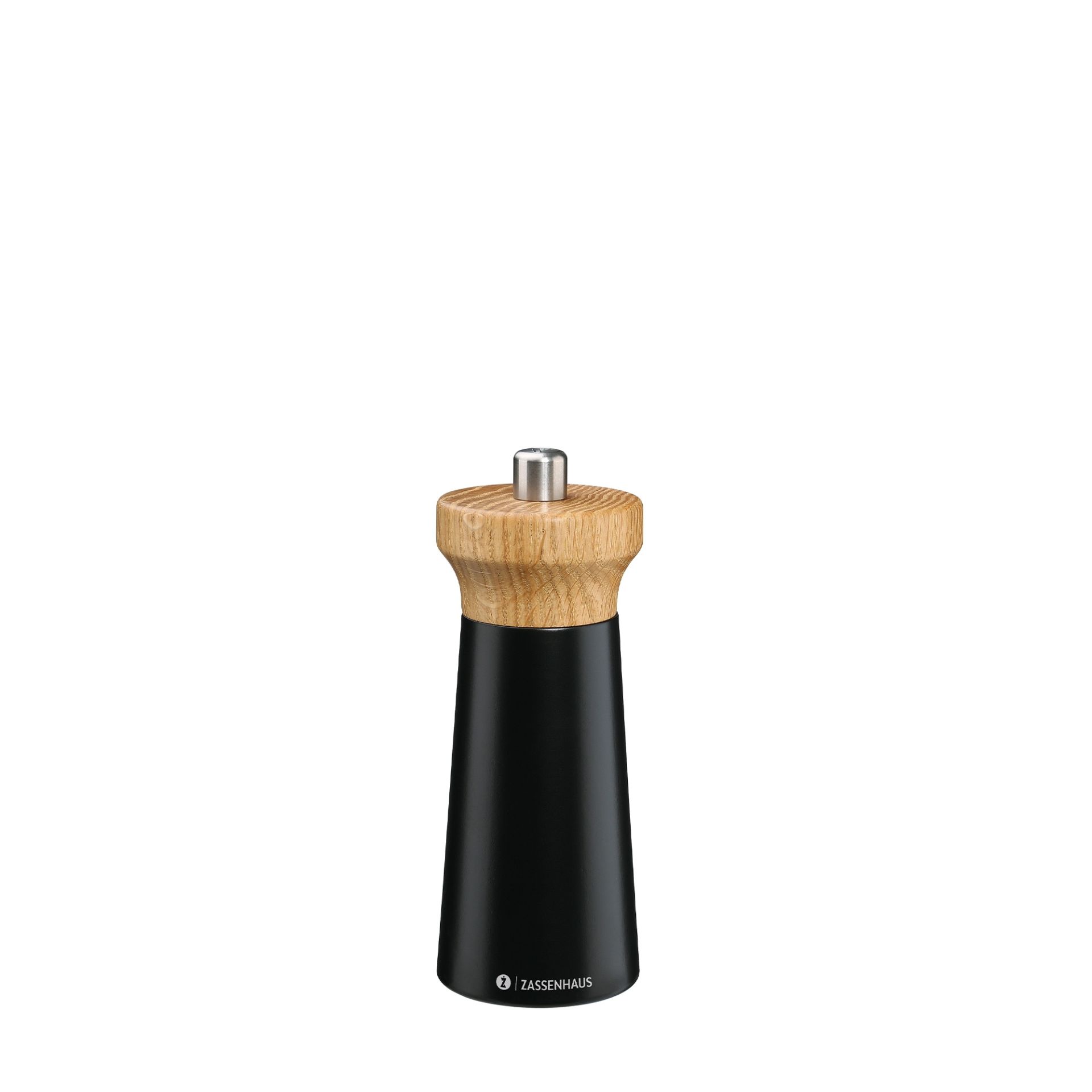 Mlýnek na pepř WESTERLAND, 14cm, dub, černý, Zassenhaus