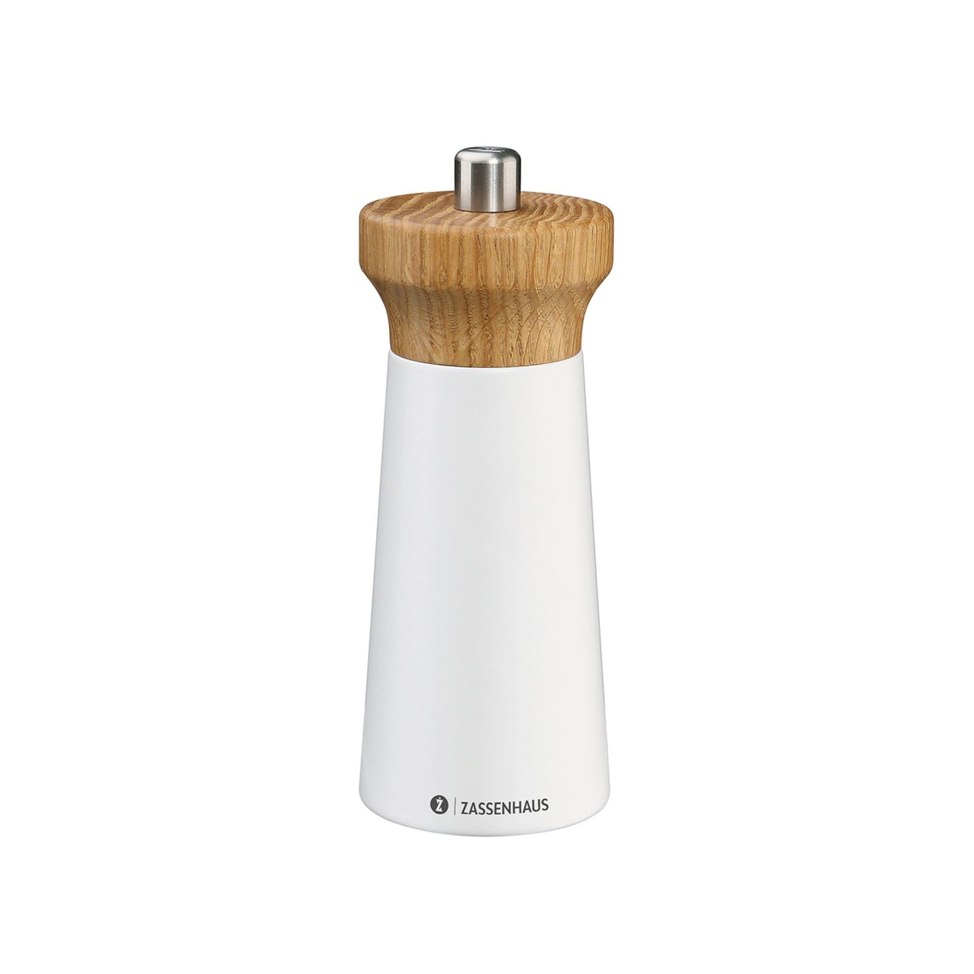 Mlýnek na pepř WESTERLAND, 14cm, dub, bílý, Zassenhaus