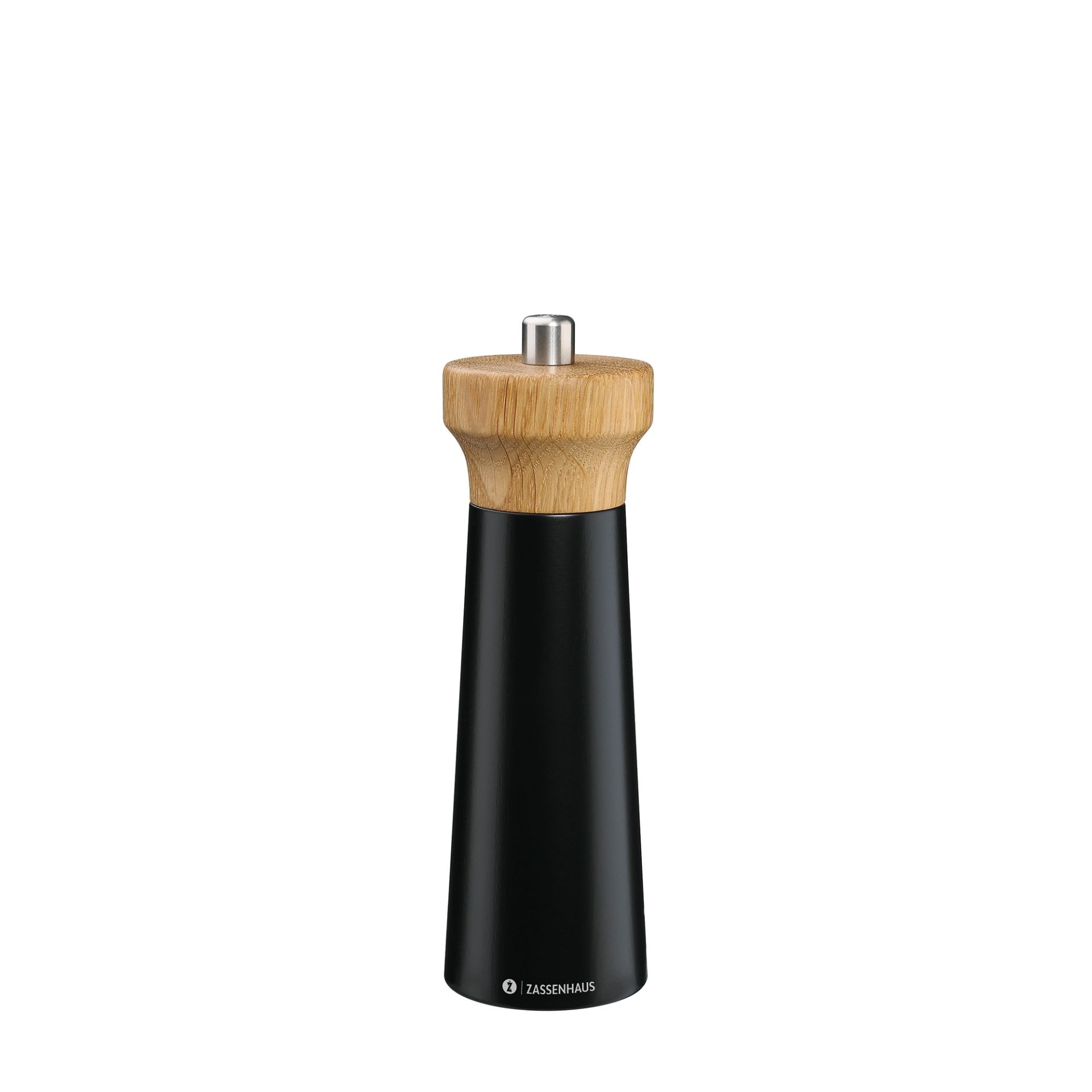 Mlýnek na pepř WESTERLAND, 18cm, dub, černý, Zassenhaus