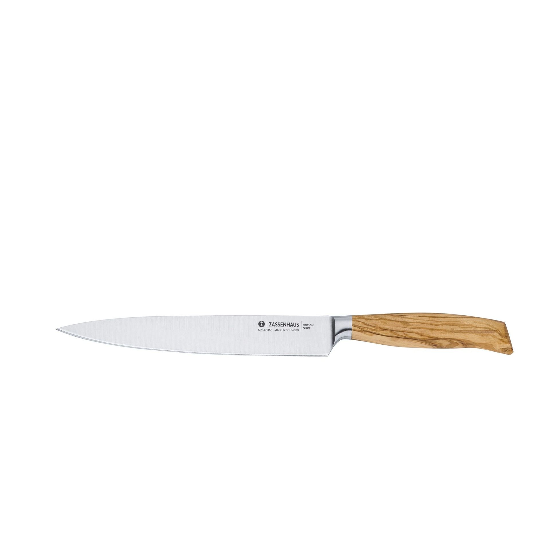 Nůž na krájení, 21cm, olivové dřevo, Zassenhaus