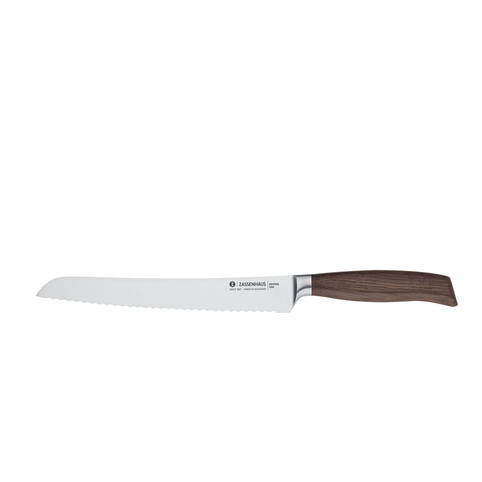 Nůž na chleba, 22cm, dub, Zassenhaus