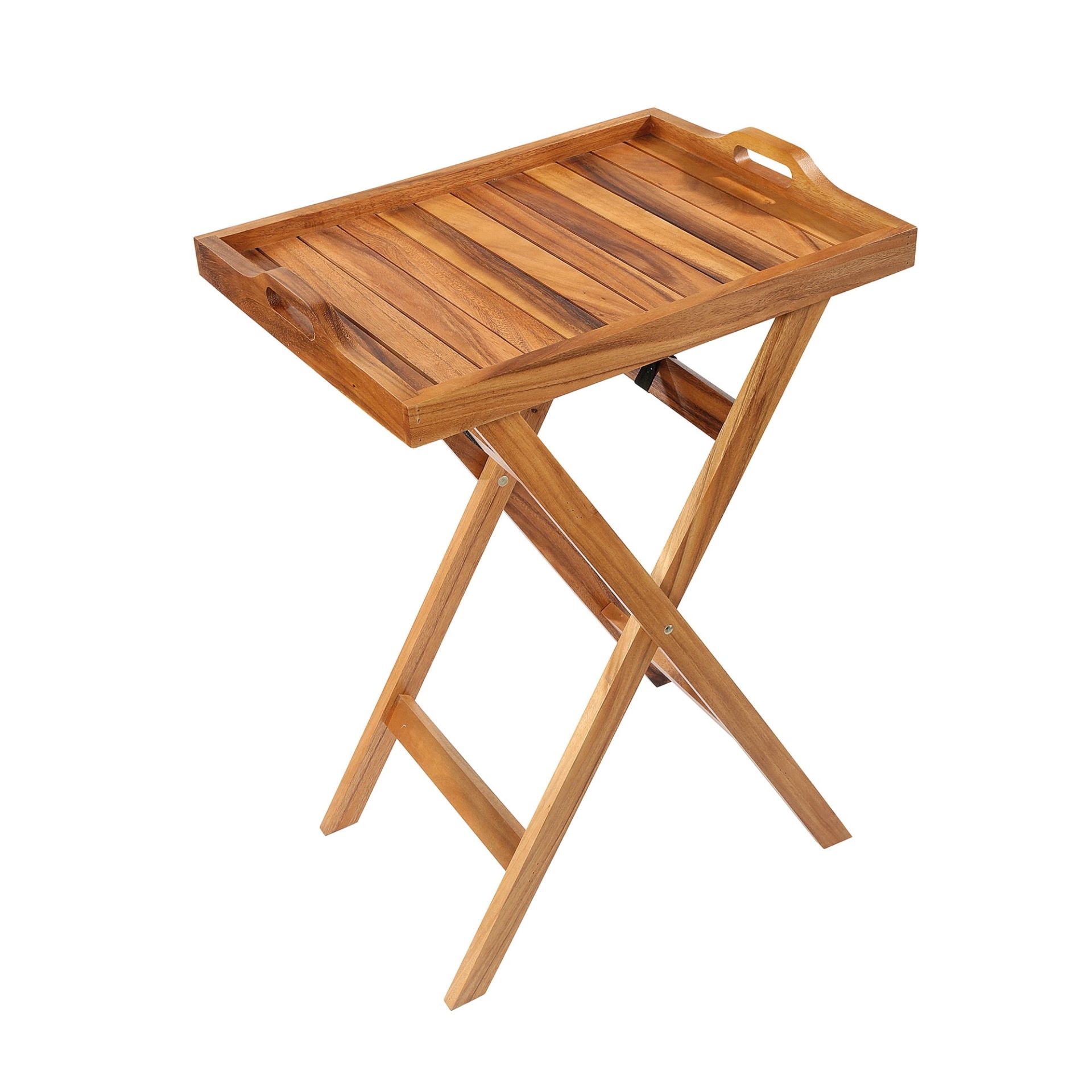 Servírovací tác na podnoží, skládací, akácie, Zassenhaus