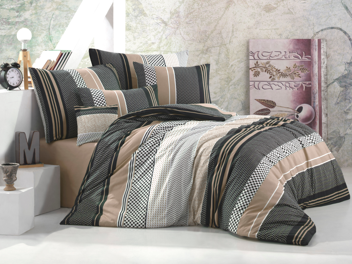Brotex Povlečení francouzské bavlna 200x200,70x90 Sorento beige