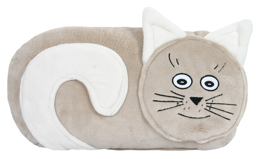 Brotex Tvarovaný polštářek kočička béžová