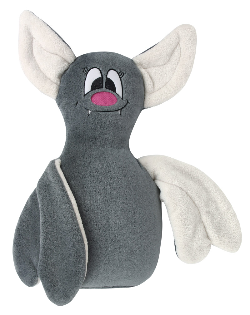 Brotex Tvarovaný polštářek netopýr šedý